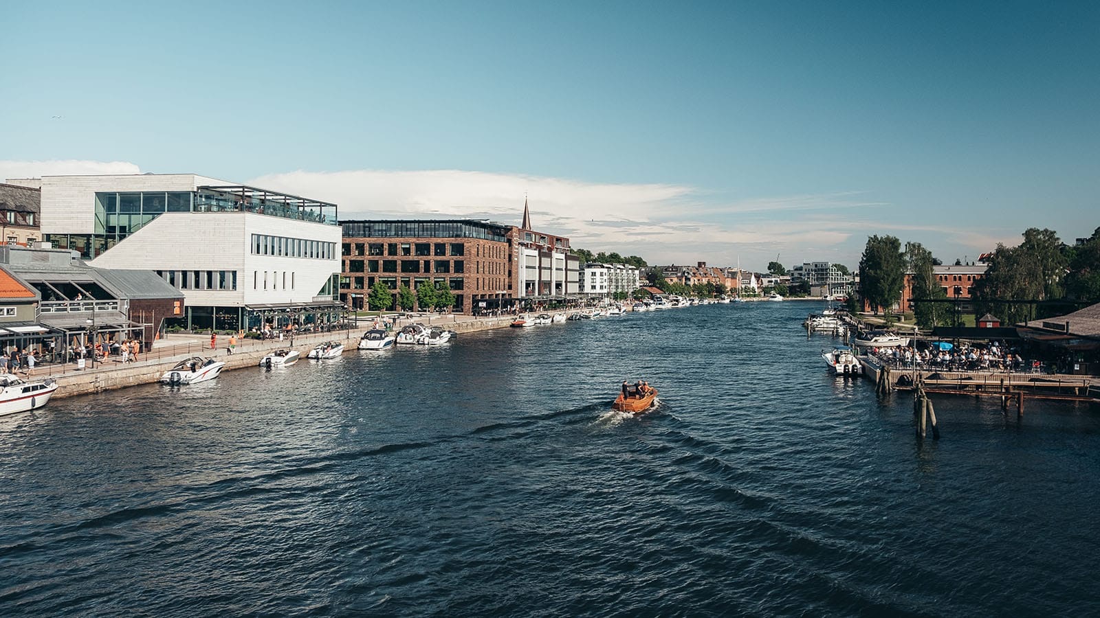 Brygga i Fredrikstad sentrum