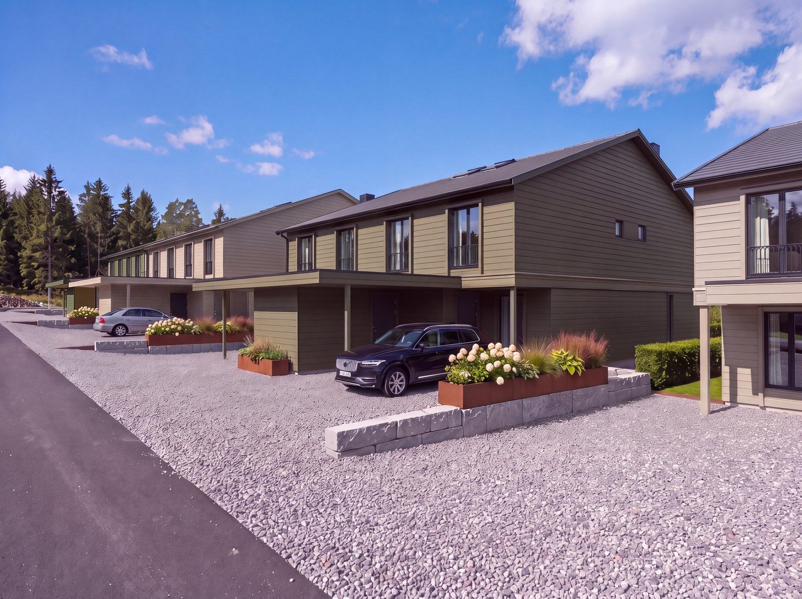 Eksteriør · Innkjøring og carport