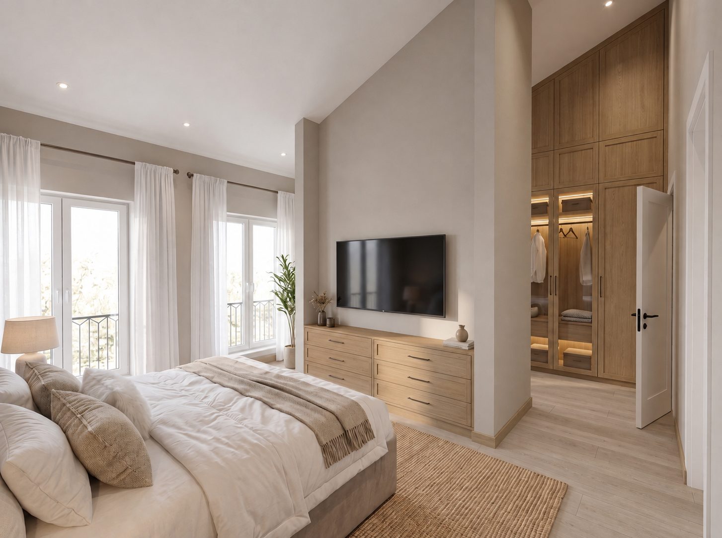 Hovedsoverom med garderobe